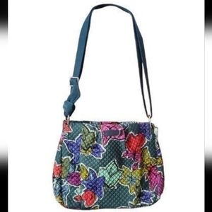 NWT Retired Vera Bradley Hadley Crossbody Bag Falling Flowers